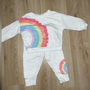 Baby Gap Rainbow Tie Dye Sweatsuit 18-24 months
